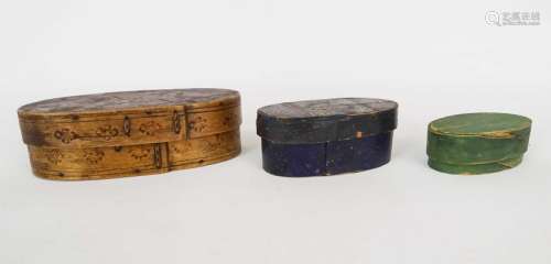 19th c. Oval Boxes