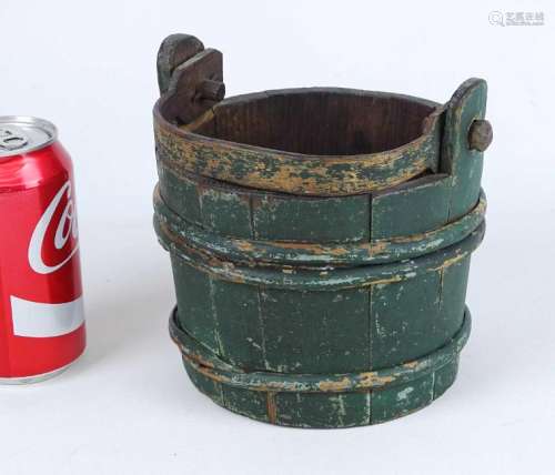 19th c. Wooden Miniature Bucket