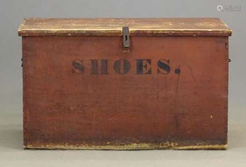 19th c. Shaker Shoe Trunk