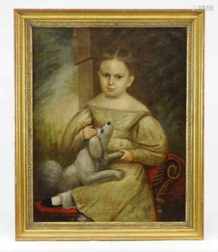 19th c. Portrait Of A Child