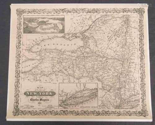 Charles Magnus New York 1854 Map