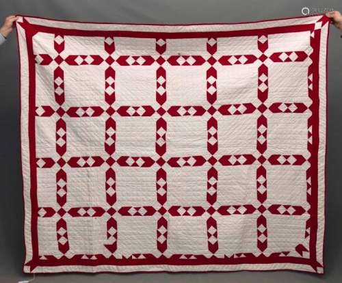 Red And White Quilt