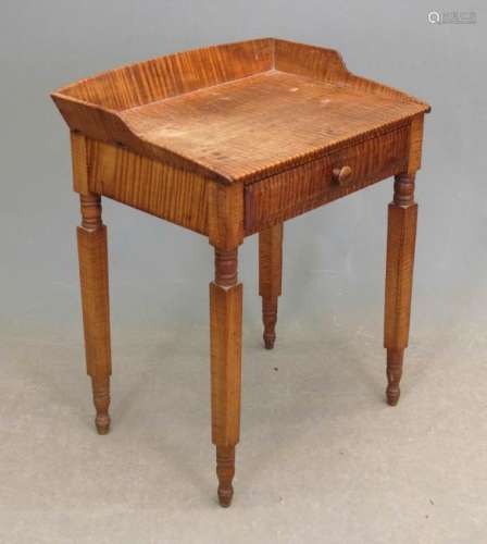 19th c. Tiger Maple Stand