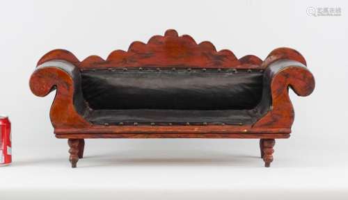 Empire Style Doll's Settee