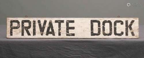Private Dock Sign