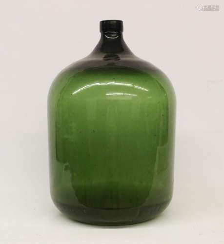 Early Green Glass Bottle