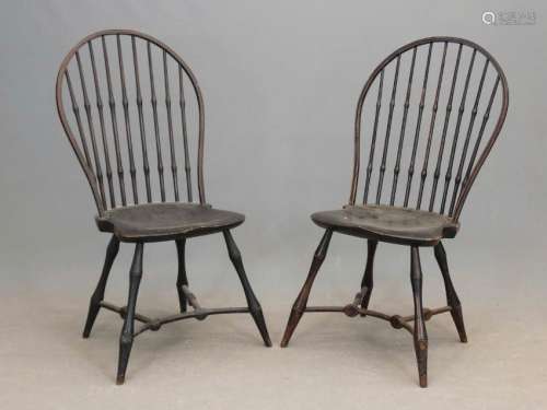 Pair Labeled Wallace Nutting Windsor Chair