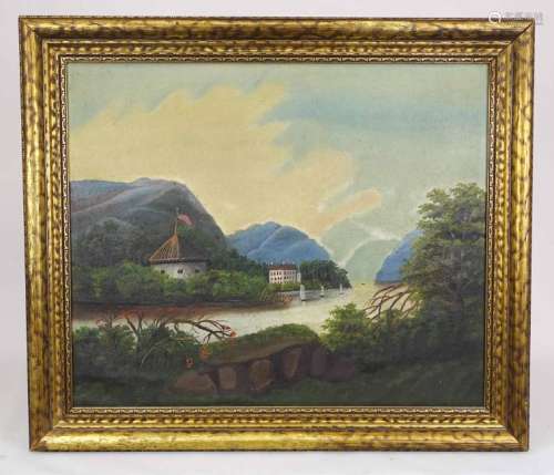 19th c. Hudson River School, Landscape