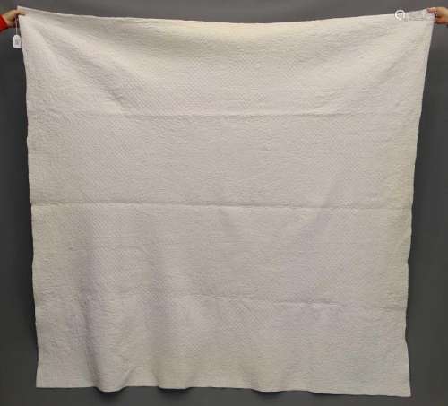 C. 1900 English All White Quilt