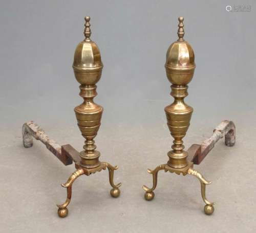 Pair 19th c. Andirons