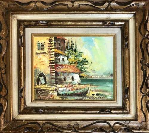 GIOVANNI GUIDOTTI OIL ON BOARD WORK V$1,500