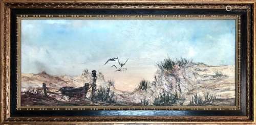 HERMAN BIEMANN LANDSCAPE OIL ON CANVAS V$1,500