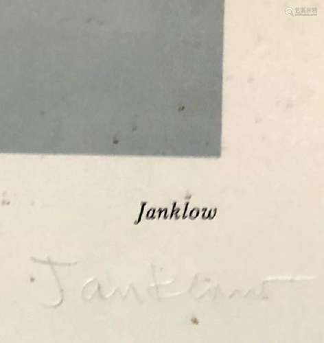 LEONARD JANKLOW ABSTRACT LITHOGRAPH