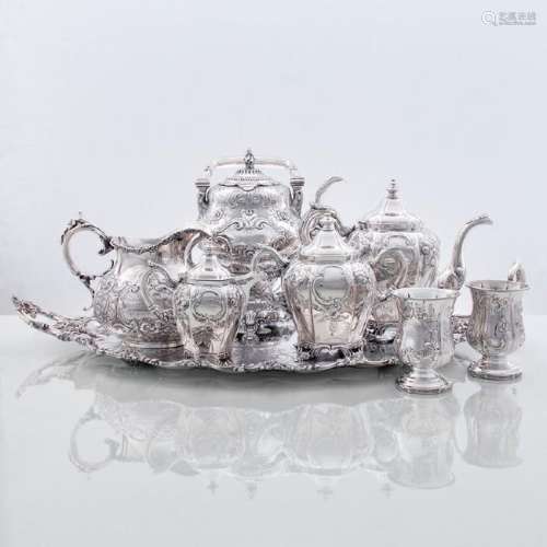 Silver Tea Service, Including Sterling Presentation