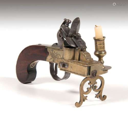 Engraved Brass Flintlock Tinder Lighter