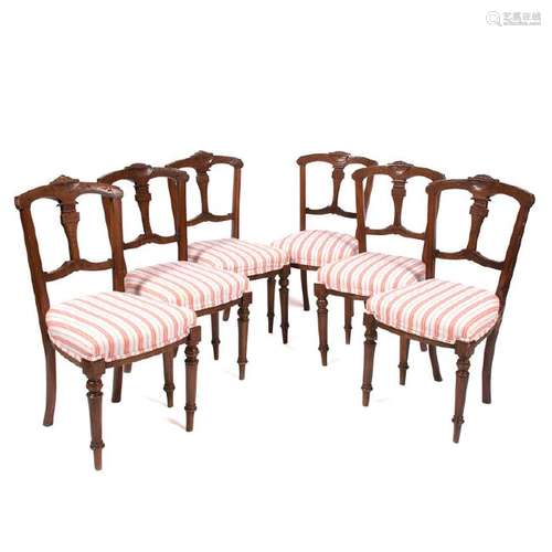 English Upholstered Dining Chairs