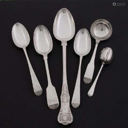 19th-Century British Sterling Flatware