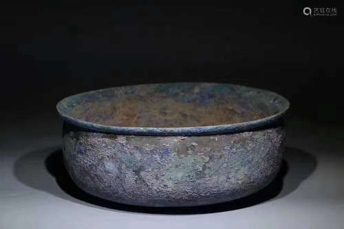 206-221B.C, A BRONZE WASHBASIN, HAN DYNASTY