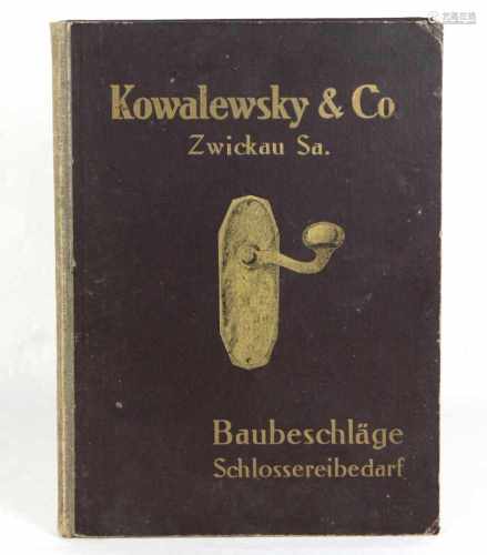 Musterbuch Fa. Kowalewsky & Co. - Zwickau Sa.Baubeschläge, Schlossereibedarf, Haupt- Musterbuch 2,
