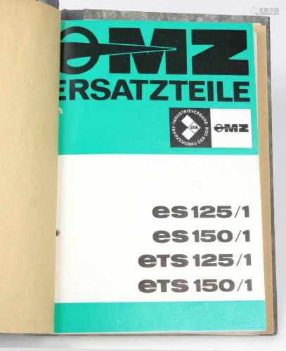 MZ Ersatzteil KatalogeMZ Ersatzteile, Ersatzteilliste für Motorräder, Ausgabe 1974. 3 Kataloge in