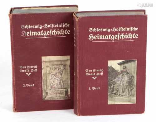 Schleswig- Holsteinische Heimatgeschichtevon Hinrich Ewald Hoff, 2 Bände, Erster Bd. von den