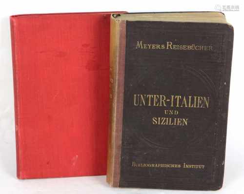 Meyers Reisebuch*Unter- Italien und Sizilien* von Dr. Th. Gsell Fels., 3.Aufl., 935 S. mit 17