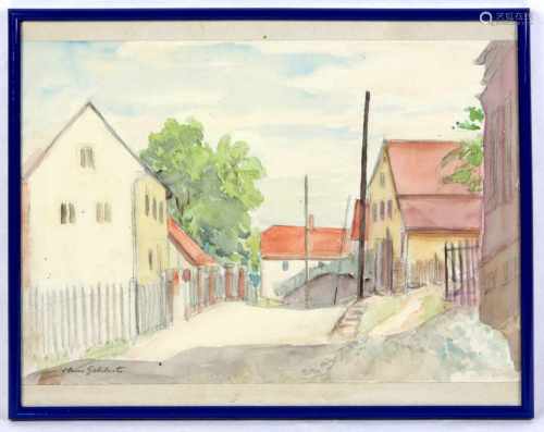 Weißenborn - Gehlert, HansAquarell links unten signiert Hans Gehlert, dt. Maler u. Zeichner (*
