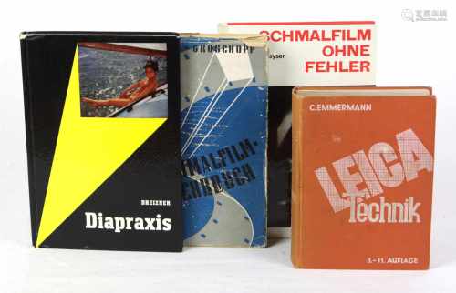Das Schmalfilm- Lehrbuch u.a.4 Bücher, dabei *Das Schmalfilm- Lehrbuch* von Dipl.-Ing. M.V.