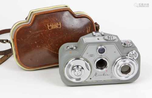 Normal-8 Filmkamera Zeiss Ikon*Movikon* grau/grün lackierter Korpus, Tessar 1:1,9 f=10 mm, Varl