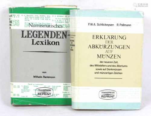 2 x Münzliteratur*Numismatisches Legenden-Lexikon des Mittelalters u. der Neuzeit* von Wilhelm