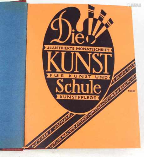 Die Kunst - SchuleIllustr. Monatsschrift für Kunst und Kunstpflege, 8.Jahrg. 1925, gebunden in einem