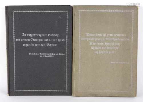 2 Kunstdruckmappen Berlin 1916dabei *In aufgedrungener Notwehr mit reinem Gewissen und reiner Hand