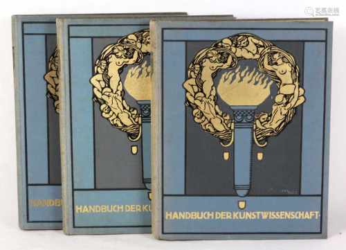 Handbuch der Kunstwissenschaften3 Bände, dabei *Malerei der Renaissance in Italien* von Dr. Erich