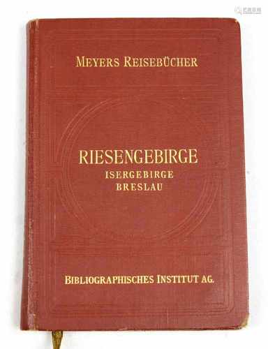 Reiseführer Meyer RiesengebirgeMeyers Reisebücher, Riesengebirge, Isergebirge, Breslau. Mit 9