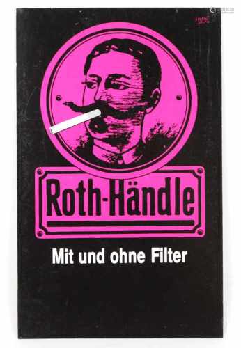 Herbert Leupin Plakat *Roth-Händle*hochformatig farbig lithographiert, rechts oben signiert