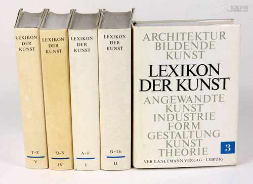 Lexikon der Kunstin fünf Bänden, Architektur, Bildende Kunst, Angewandte Kunst, 