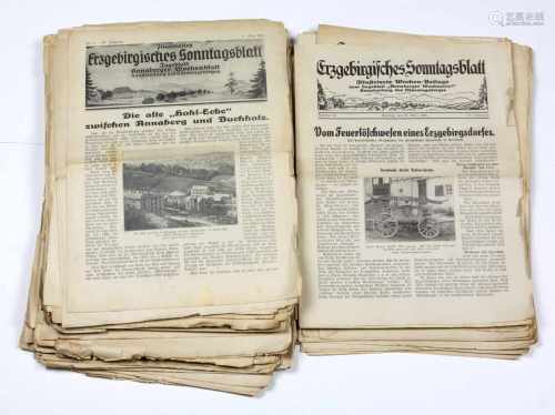 Posten Erzgebirgszeitungen*Erzgebirgisches Sonntagsblatt* Illustrierte Wochen- Beilage zum Tageblatt