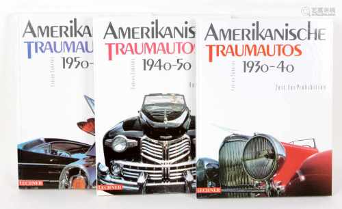 Amerikanische Traumautosvon Fabien Sabates, In drei Bänden, 1930-40 / 1940-50 / 1950-60, Übersetzt