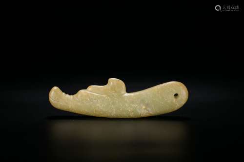 A Rare Archaic Jade Pendant