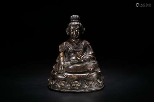 A Bronze 'Shangshi' Sitting Figure