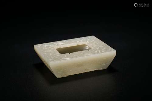 A White Jade Square Water Pot