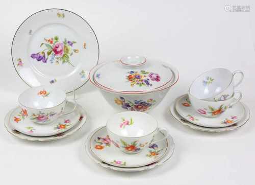 Posten Rosenthal Porzellan u.a.Rosenthal Selb um 1920, Modell Balmoral, Dekor Donatello,