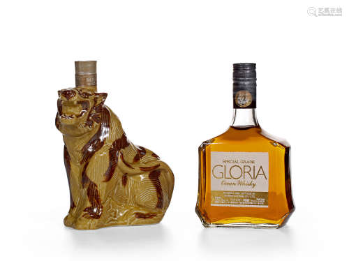 80年代 軽井沢GLORIA  虎瓶装三得利皇家威士忌12年