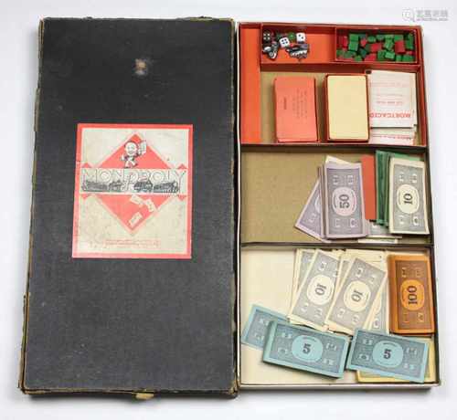 Monopoly englische VersionManufactured in Great Britain by John Waddington Ltd. London & Leeds, Pat.