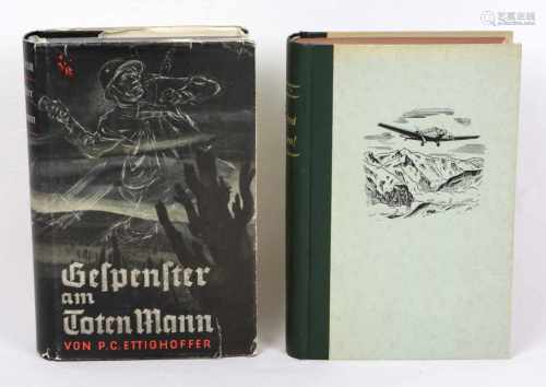 Gespenster am Toten Mann u.a.2 Bücher, dabei *Gespenster am Toten Mann* von P.C.Ettighoffer, 323 S.,