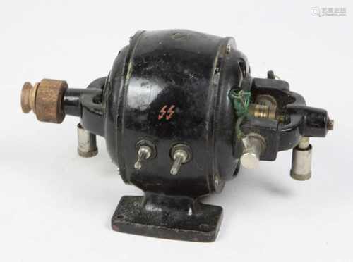 Bing Motor 1925/34schwarzer gerundeter Eisenkorpus gemarkt Gebrüder Bing Nürnberg 1925/34, L ca.