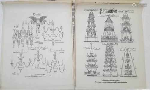 Feierohmd Bilderbogen Nr. 1 - 6 u.a.großformatig illustriert, gezeichnet von Karl Voß, dabei