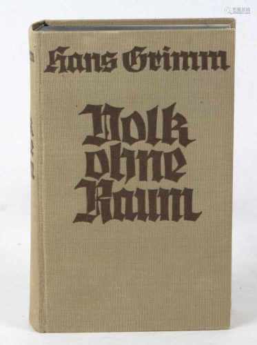 Volk ohne Raumvon Hans Grimm, ungekürzte Ausgabe in einem Band, 1299 S., Verlag Albert Langen,