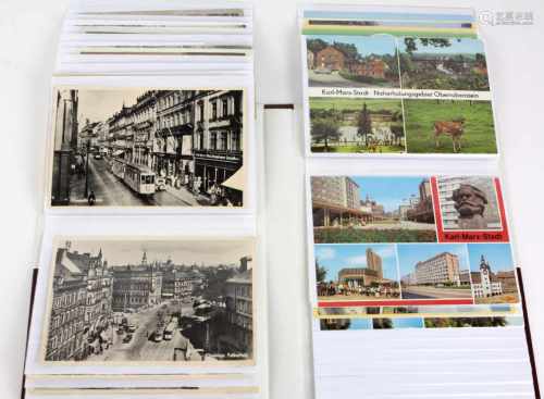 AK Albumca. 50 Postkarten mit versch. deutschen Ansichten von Ostsee bis Sachsen, überwiegend