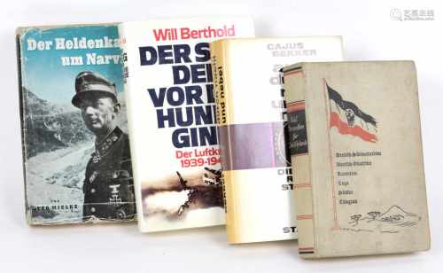 Der Heldenkampf um Narvik u.a.4 Bücher, dabei *Der Heldenkampf um Narvik* von Otto Mielke, 207 S.